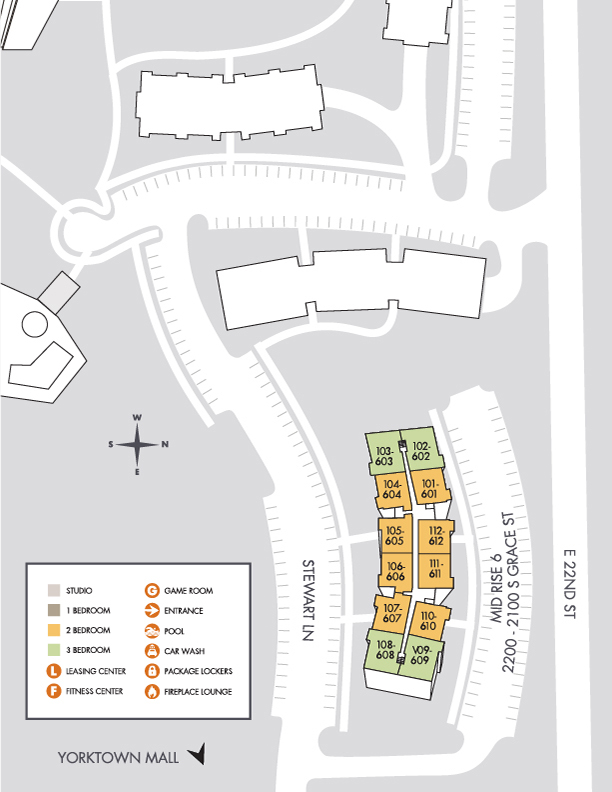 Yorktown Apartments | Lombard, IL | Map